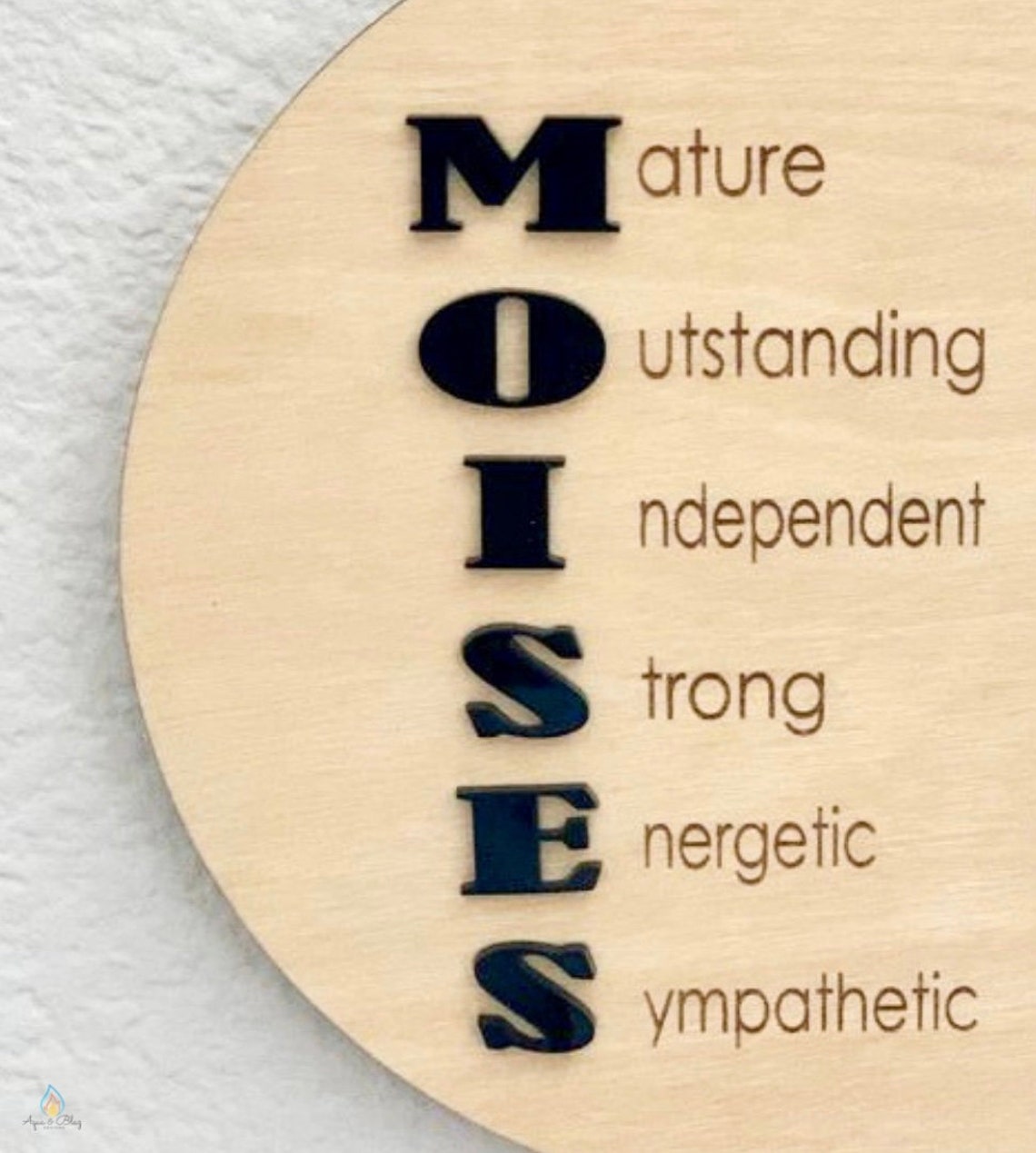 Name Acronym Sign Personalized Sign Etsy