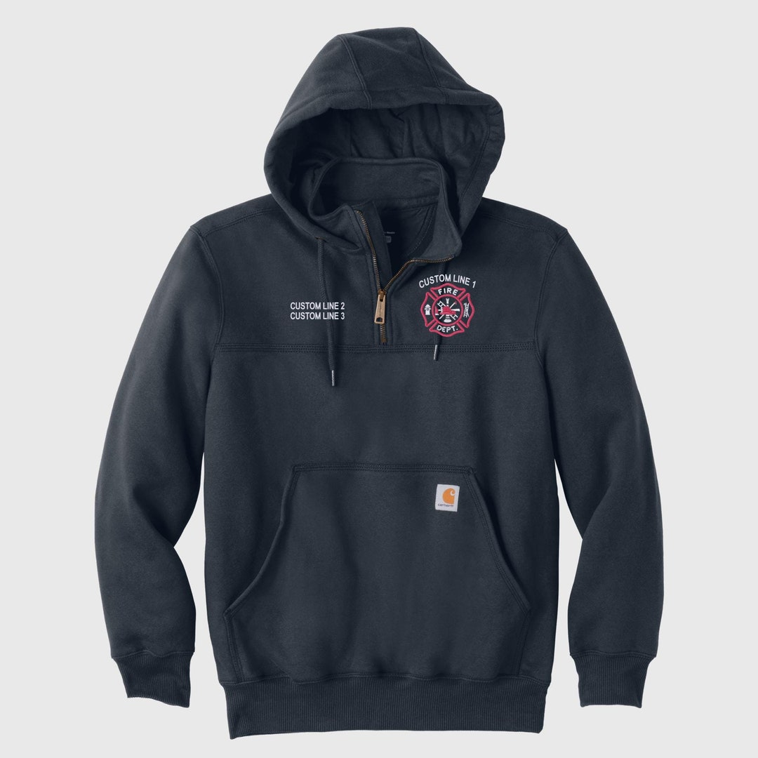 Customizable Firefighter Hoodie Personalized Fire Department Apparel