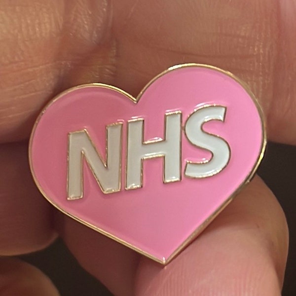 Nhs corazón pin insignia esmalte pin insignia apoyo Nhs y orgullo