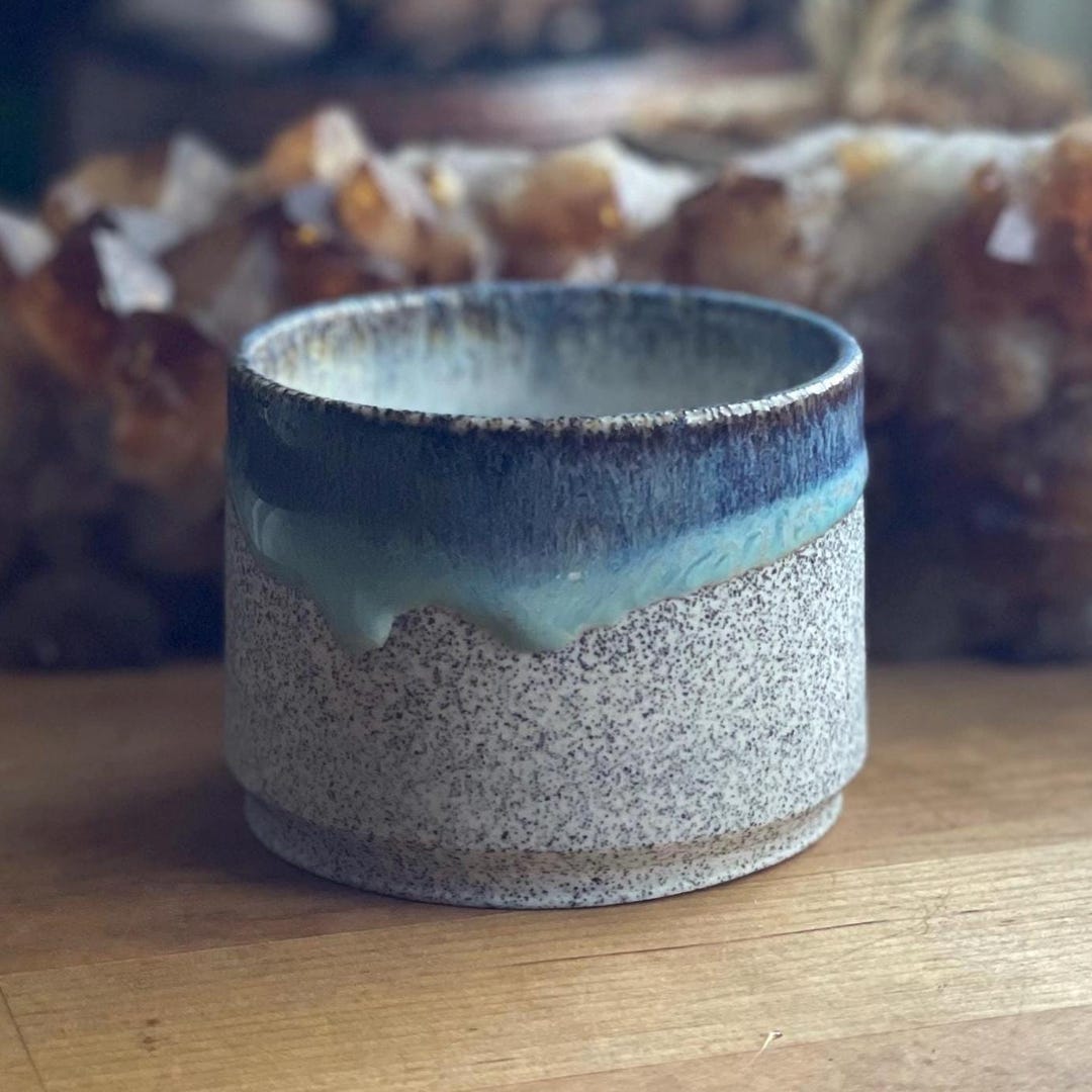 Small Speckled Trinket Dish Rainbow Glazed Ceramic - Handmade Wheel ...