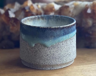 Small Speckled trinket dish  Rainbow Glazed Ceramic - handmade wheel thrown pottery
