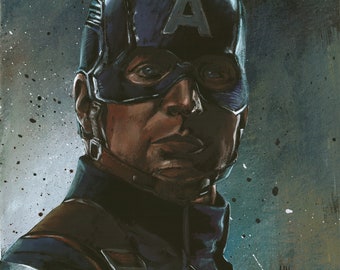 Captain America Art Print