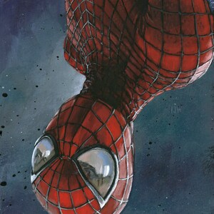 【限定250】「スパイダーマン スパイダーグウェン」直筆サイン入りアートプリント スパイダーマン トビー・マグワイア 限定版 直筆サイン入り/番号