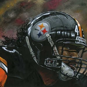 Troy Polamalu Pittsburgh Steelers Art Print