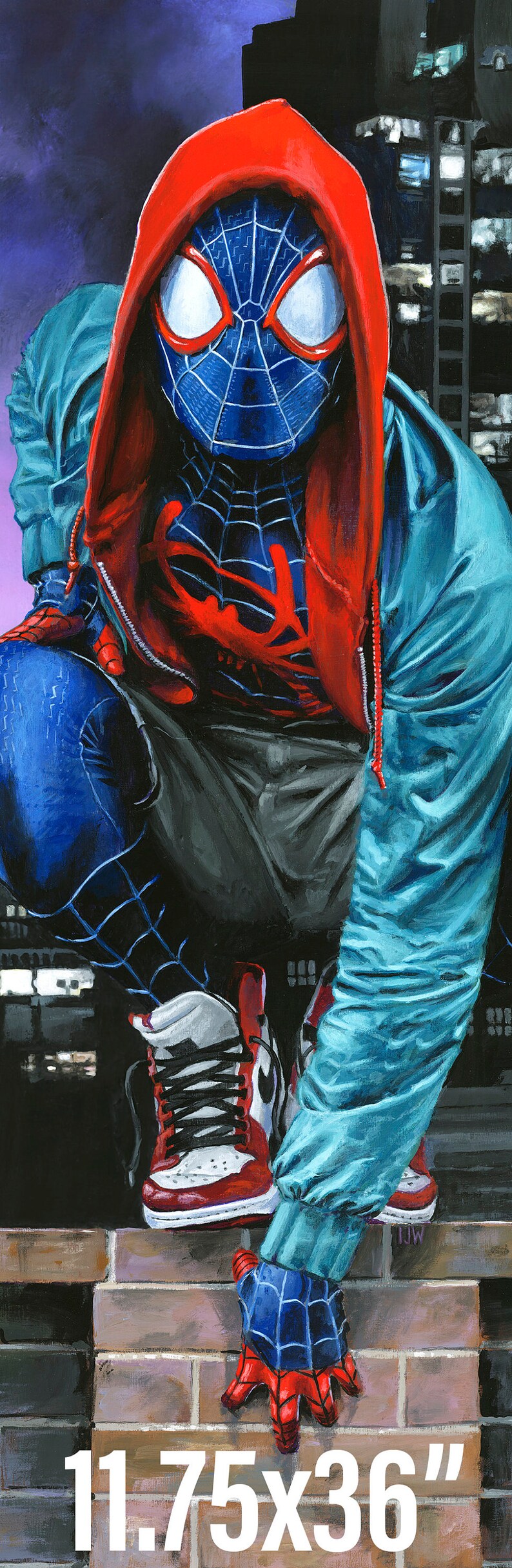 Spider-man Miles Morales Art Print - Etsy