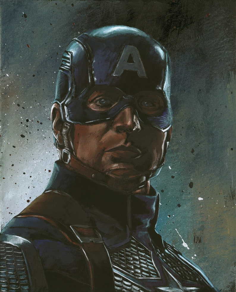Captain America Art Print - Etsy
