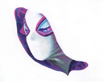 Gwen Stacy Ghost-Spider Art Print