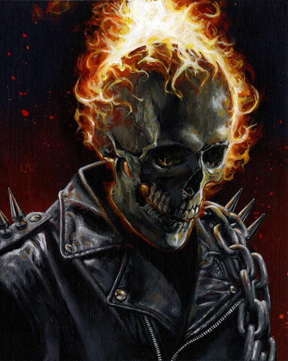 Ghost Rider Drawing  How To Draw Ghost Rider Step By Step