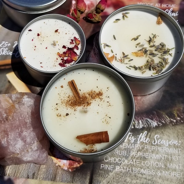 All Natural Soy Candles (Rose Petal)