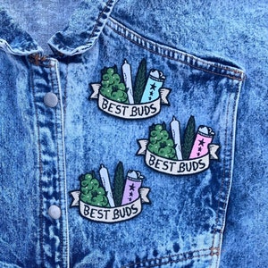 Best Friends Embroidered Back Patches for Jackets, Bestfriends Gift, BFF,  Iron-on Patch 