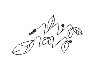 Aquarius Zodiac Embroidery, Vine Embroidery, Air Sign, Air Element, Redwork Quilting File, Light Stitching, Instant Download, Hand Digitized