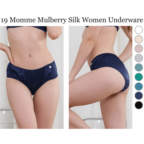 Silk Panties for Women, Summer Solid Color 19 Momme Mulberry Silk