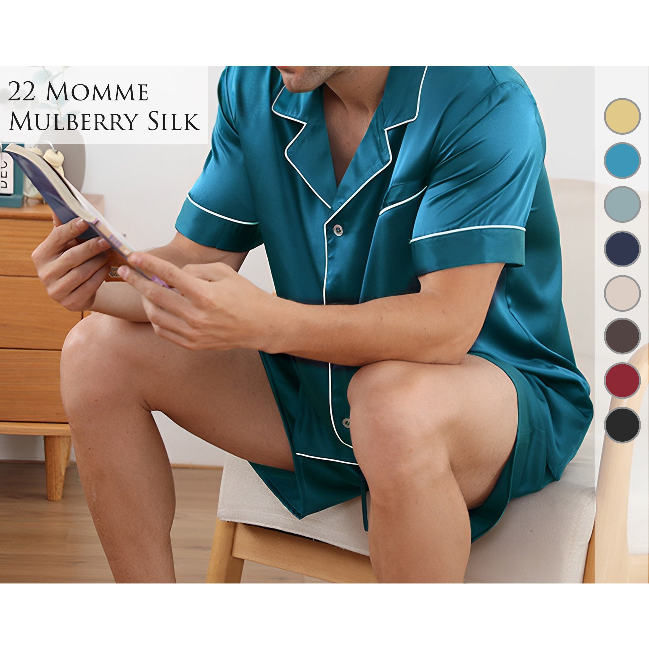 Silk Blend Pyjama Shirt - Men - Ready-to-Wear