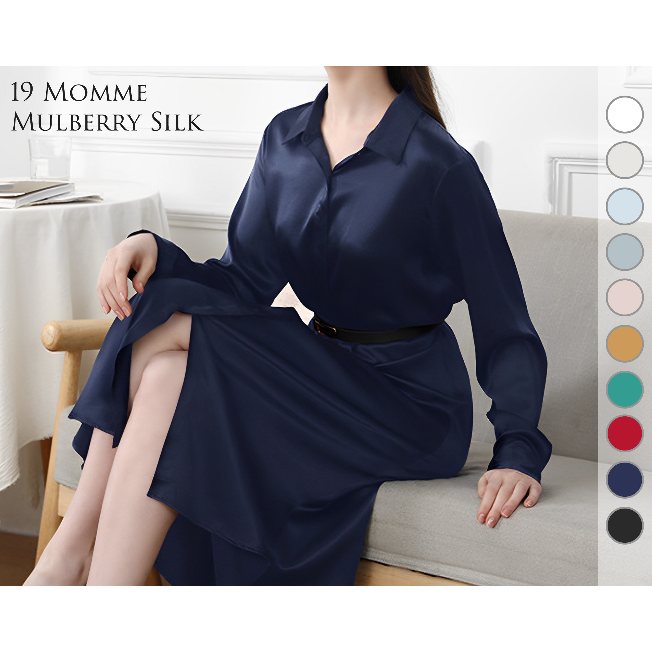 Silk Blend Long-Sleeved Shirt - Ready-to-Wear 1ABLEO