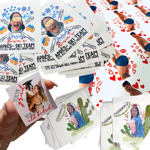 Personalized Tattoos Custom Temporary Tattoo With Face Photo Etsy