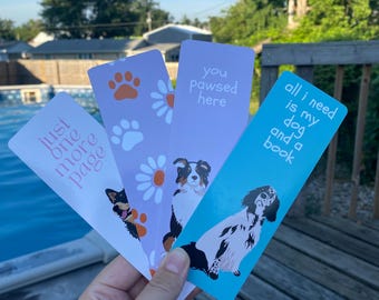 Dog Mom Bookmark, Dog Themed Bookmark, Bookmark for Dog Lovers, Book Lover Gift, Bookish Gift, Dog Lover Gift, Dog Mom Gift