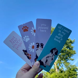 Dog Mom Bookmark, Dog Themed Bookmark, Bookmark for Dog Lovers, Book Lover Gift, Bookish Gift, Dog Lover Gift, Dog Mom Gift