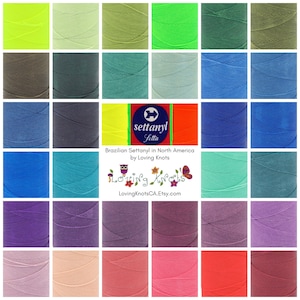 Waxed Thread SAMPLE PACK 20 x 10 meters Macrame Mala Shoe Jewellery Making Book Binding Cord String Beading Polyester basket weaving