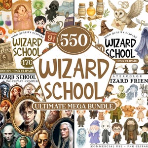 550 Watercolor Wizard School Clipart | Owl Wand Book | Transparent PNG - Watercolor Clipart - Birthday Clipart - Kids PNG - Magic Potion PNG