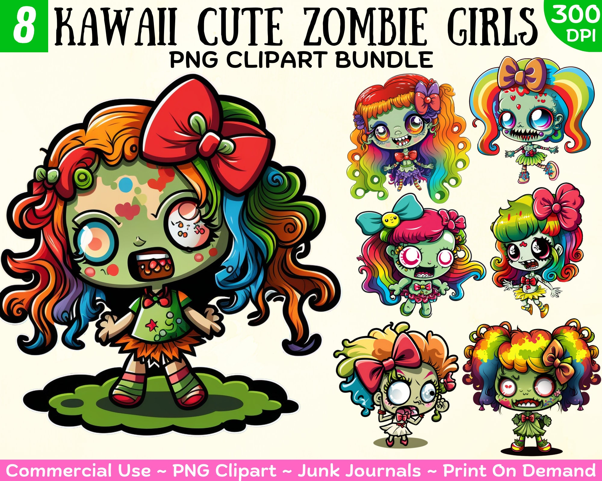 Zombie girl kawaii