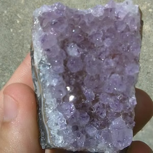 A Small, rare, phantom amethyst geode specimen from Brazil (70.9 grams)