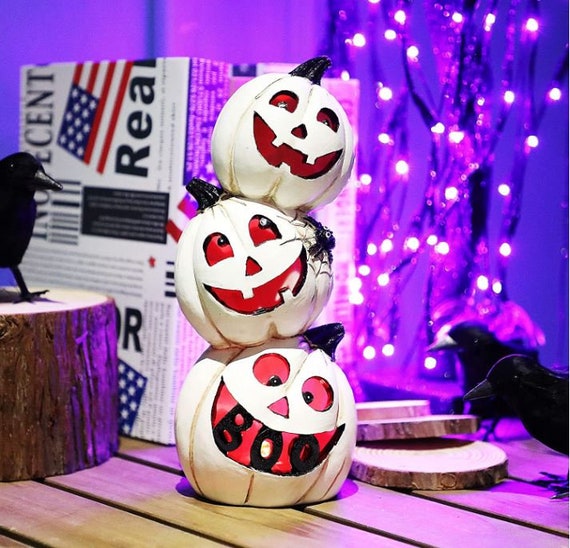 Color Changing Stacked Pumpkins With LED Lights Great for - Etsy