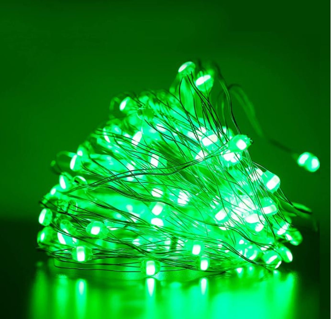 Green LED String Lights Fairy Lights Halloween Lights St Etsy