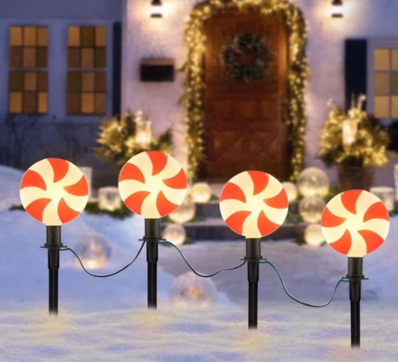 Jumbo Pathway Christmas Lights Jumbo Christmas Lights Etsy