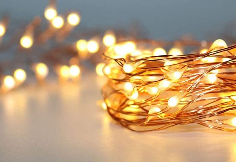 20ft Long Fairy Lights Warm White Waterproof Fairy Lights Etsy
