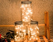 5-Pack Mason Jar Lights - Short Strand Fairy Lights - String Lights- Wedding Fairy Lights for Centerpiece Decorations - Jars not included