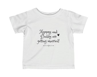 Camiseta infantil "¡Mami y papá se casan!"