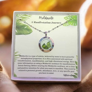 Ready To Gift, Moldavite Necklace 18 Inches, with Gift box Free Included.100% Natural genuine Moldavite necklace. gift for her Gift For him
