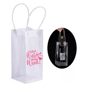 Cellophane Wine Bags  Clear 50 Per Pack 40x15cm