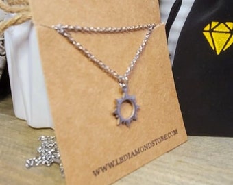 Sun Necklace earring pendants jewelry,Charm Silver handmade jewelry sets