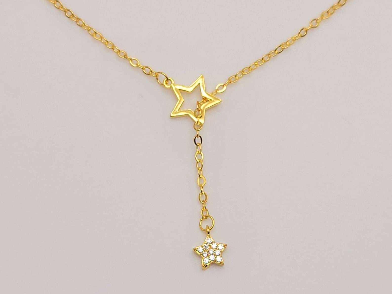 Trendy Star Choking Necklace golden Tone Gift for Her Etsy