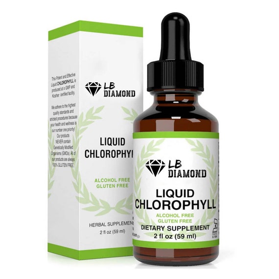 Chlorophyll Liquid Drops 100 Natural Alcohol & Gluten Free Etsy