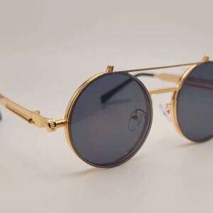 Steampunk Goggles Glasses Round Sunglasses Emo Retro Vintage - Etsy