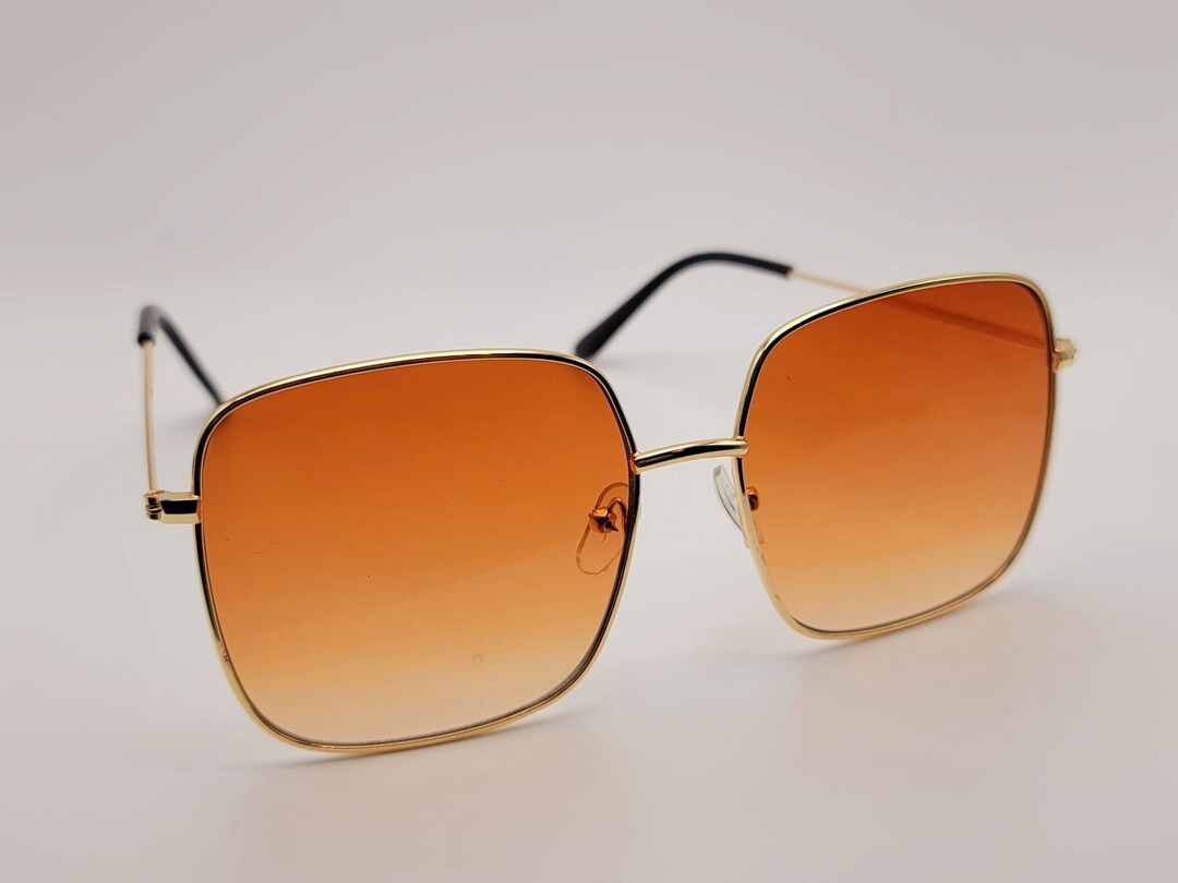 Large Square Black Sunglasses Trendy Sunglasses Women Etsy