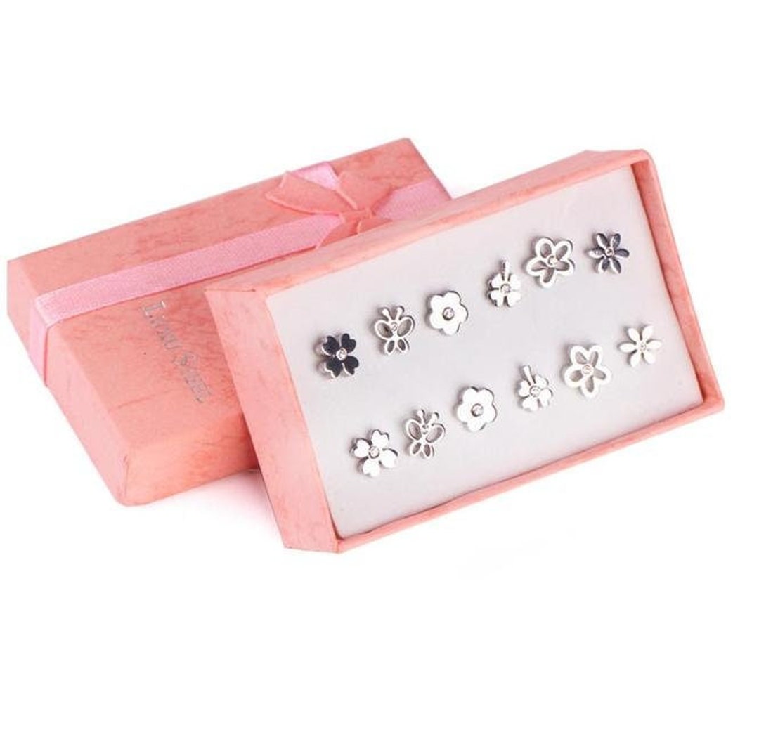 Surgical Steel Stud Earrings Set Tarnish Free Earrings Hypoallergenic