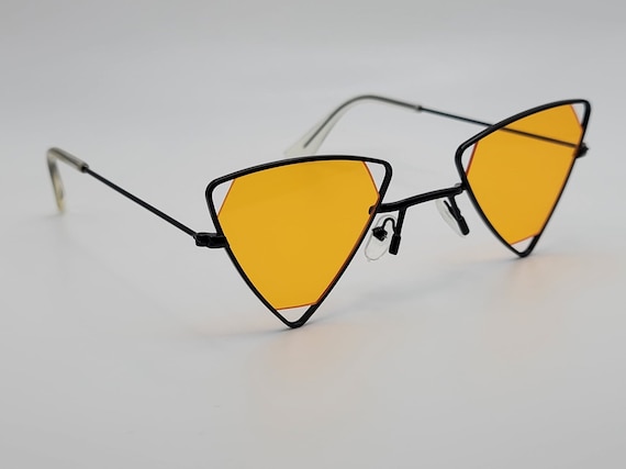 Gafas de sol triangulares de retro de sol - Etsy España