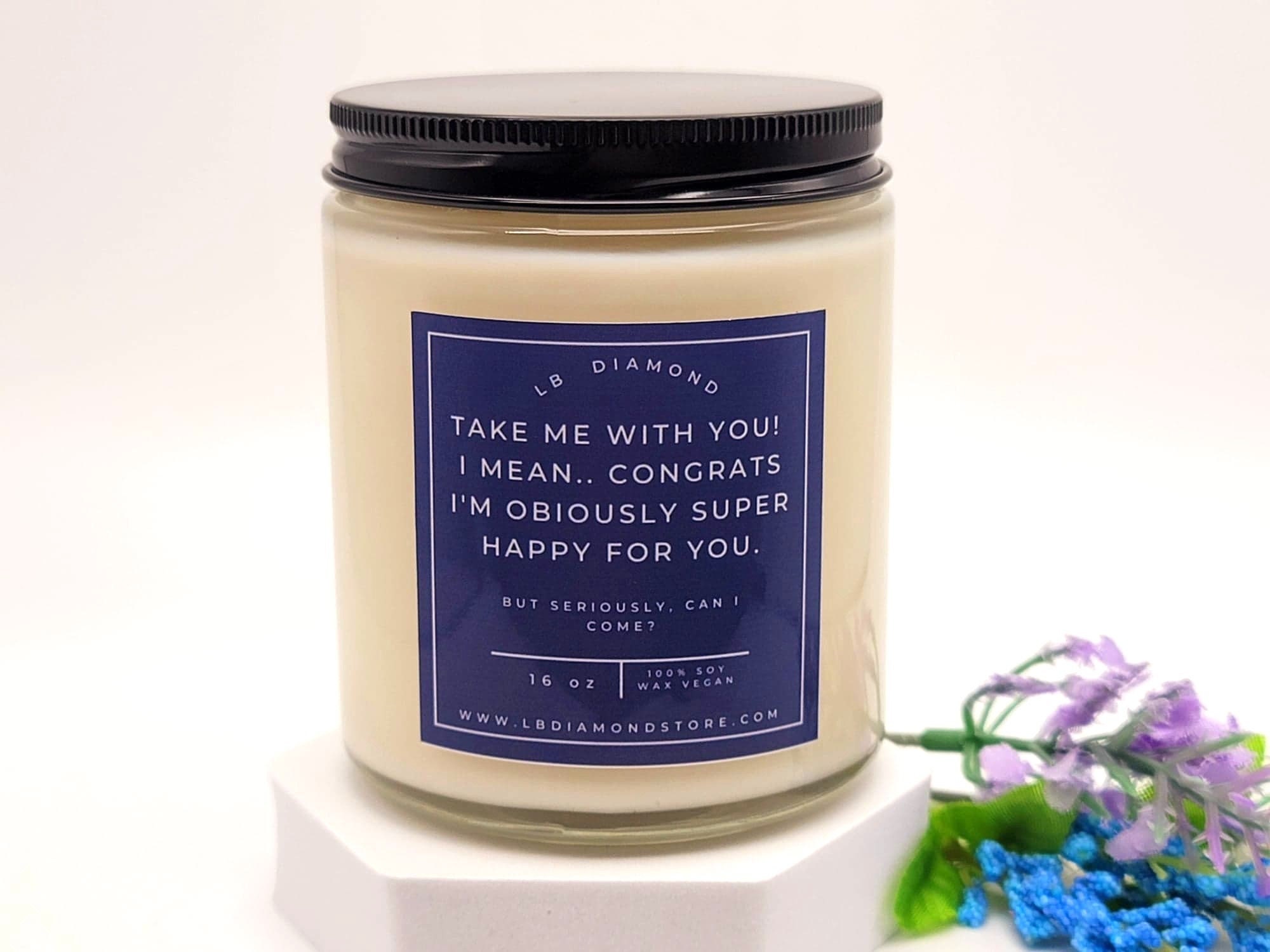 New Job Candle for Favorite Coworker Natural Soy Wax Candle Etsy