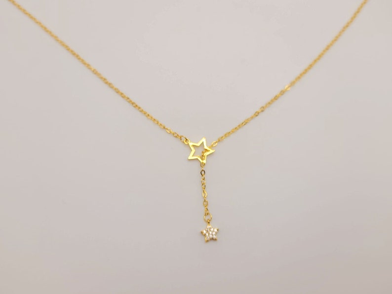 Trendy Star Choking Necklace golden Tone Gift for Her - Etsy