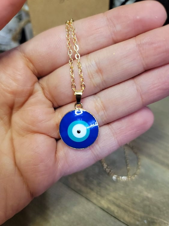 Evil Eye Necklace Blue Evil Eye Blue Eye Necklace Gift for Etsy