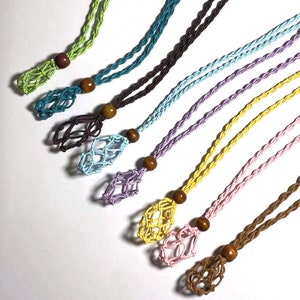 Robe Adjustable Cage Necklace - Flexible Gemstone Robe Pendant - Different Colors Jewelry Parts - Fill with Crystals And Gemstones