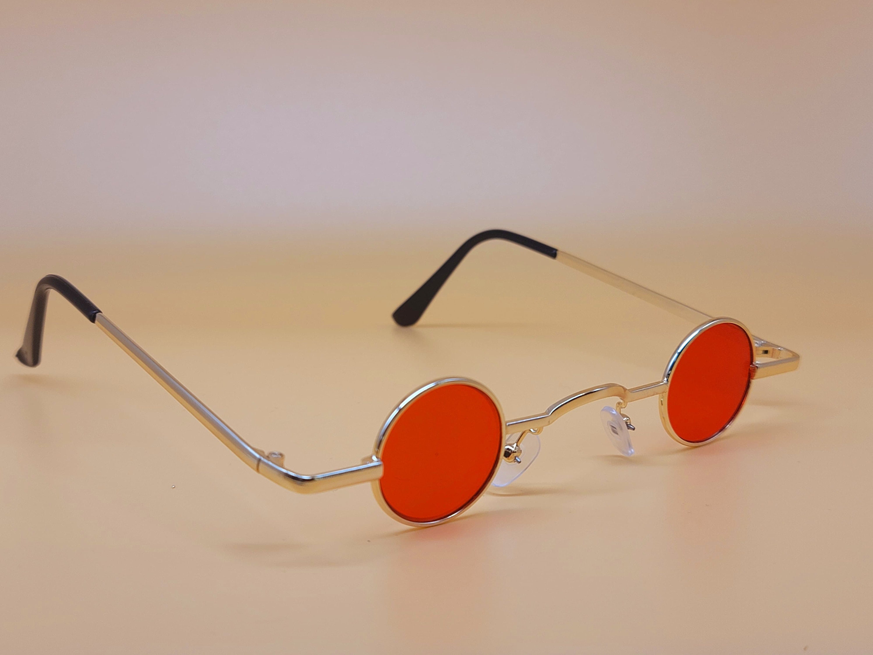 Fashion Small Frame Round Sunglasses Vintage Black Sunglasses