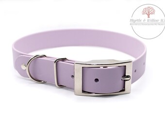 Lavender BioThane® Dog Collar - handcrafted I waterproof I odour stain resistant I antimicrobial I pliable I durable