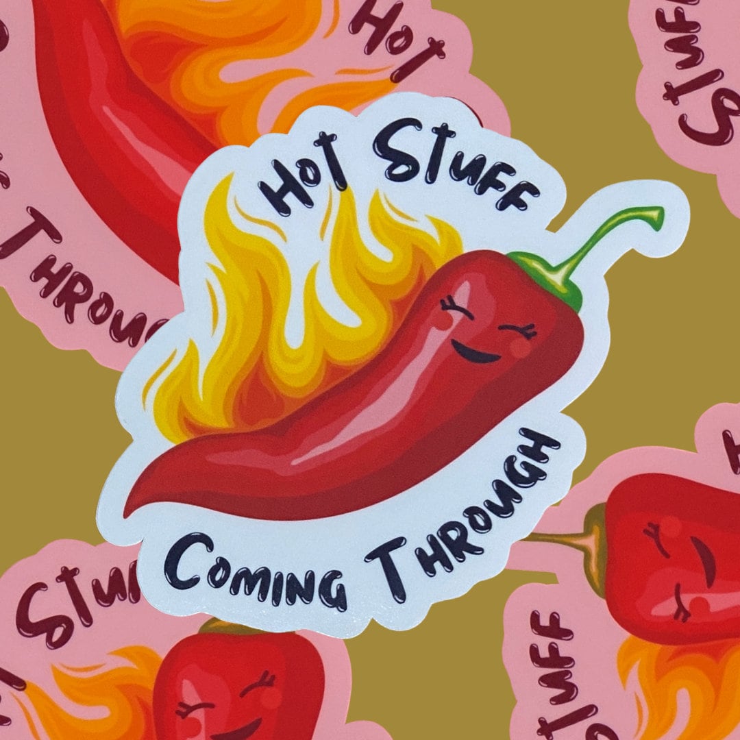 Chili Pepper Sticker: Waterproof Vinyl Decal for Laptop, Hydroflask - Etsy