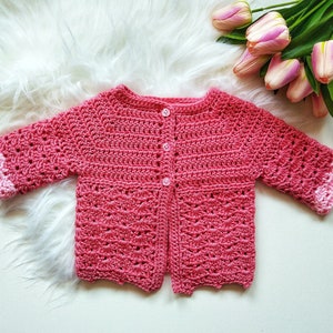 Yavanna Baby Cardigan and Hat Set image 5