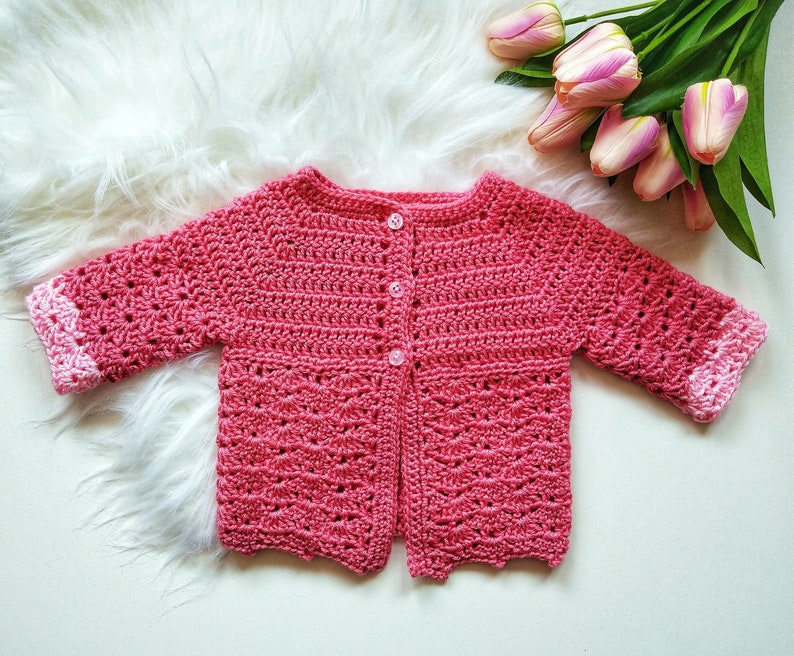 Yavanna Baby Cardigan and Hat Set image 5