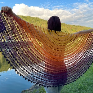 Númenna Shawl PATTERN ONLY image 1